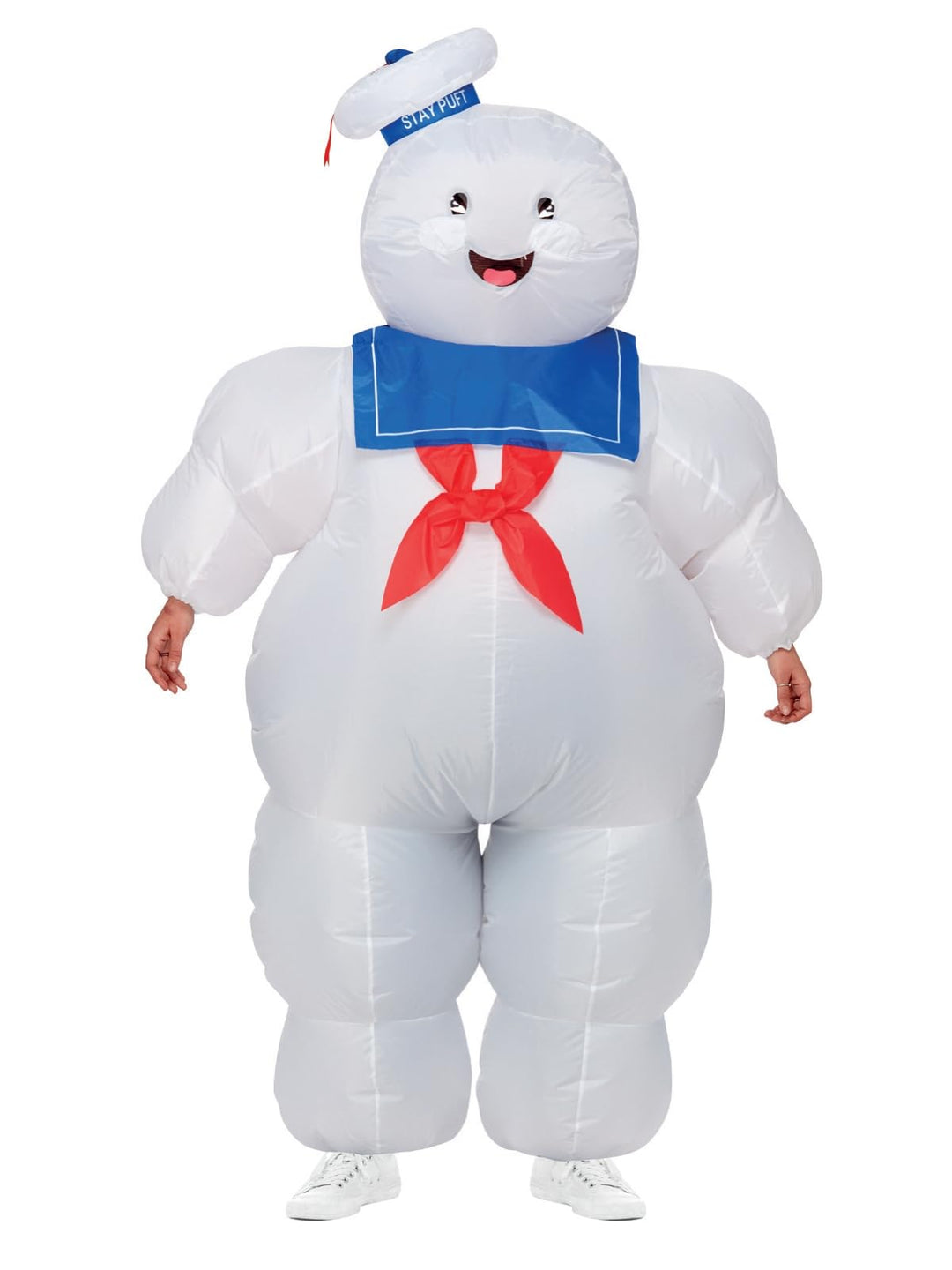 Smiffys 52563 Offizielles Lizenzprodukt Ghostbusters Aufblasbares Stay Puft Kostüm, Unisex – Erwachs