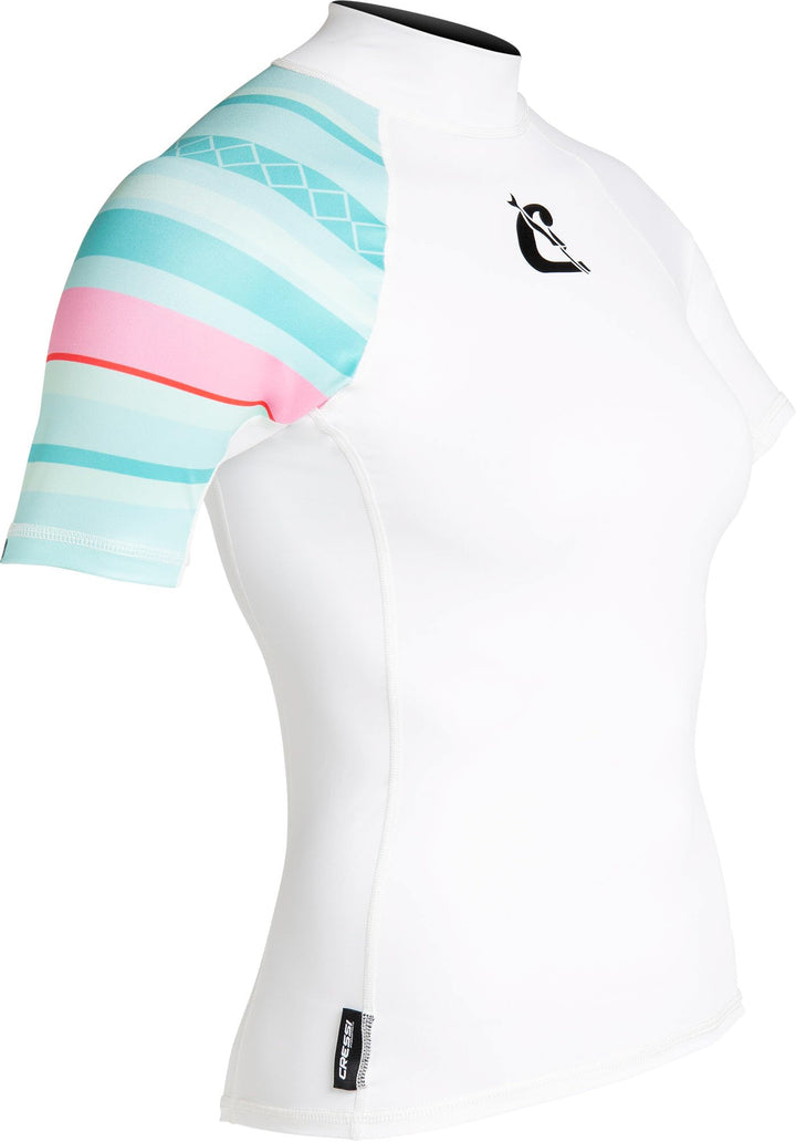 Cressi Shield Lady Rash Guard Short/SL - Protective Short Sleeve Rash Guard für SUP und Wassersport,