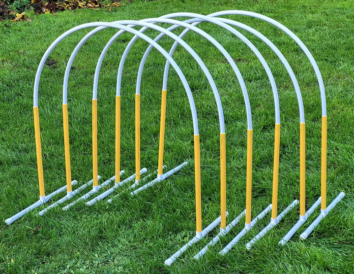 6 x Hoopers Bogen mit Ständer (gelb), Fun-Hoopers