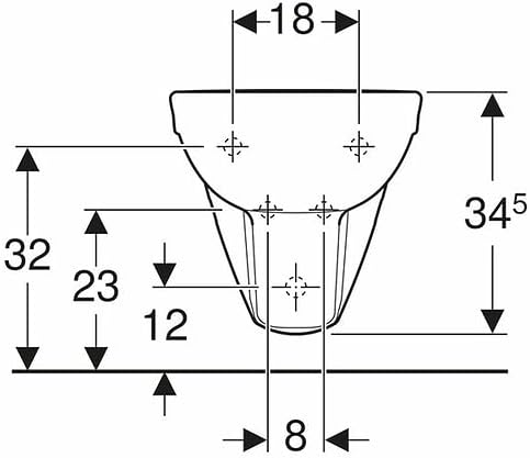 VBChome Hänge-Bidet Weiss Oval mit Hahnloch Praktisch Modisches Design Bidet aus Keramik mit Hahnloc