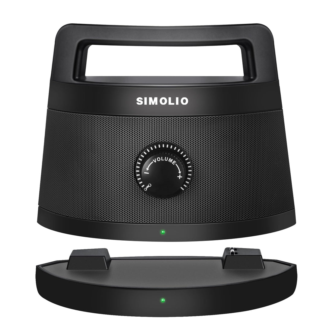 SIMOLIO TV Lautsprecher für Fernseher Kabellos, Tragbare Funklautsprecher für Senioren & Menschen, E