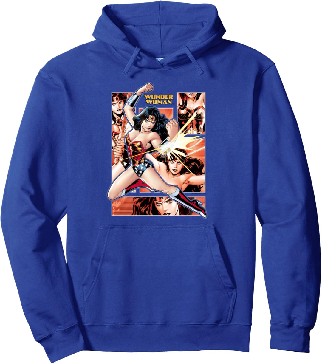 Wonder Woman Comic Panels Pullover Hoodie