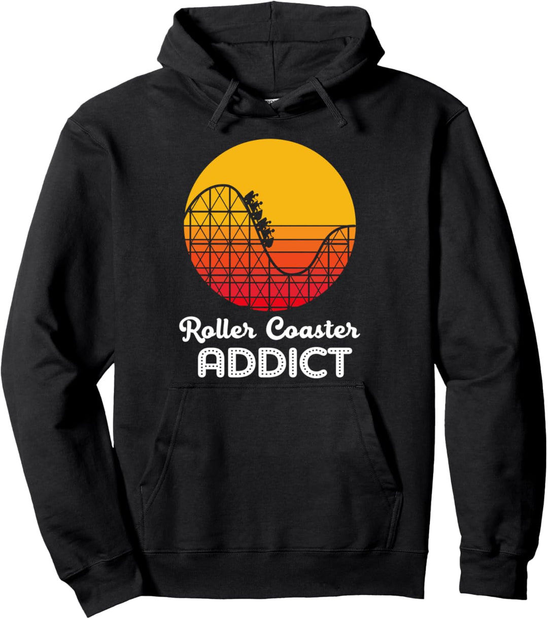 Themenpark Lovers Roller Coaster Addict Pullover Hoodie