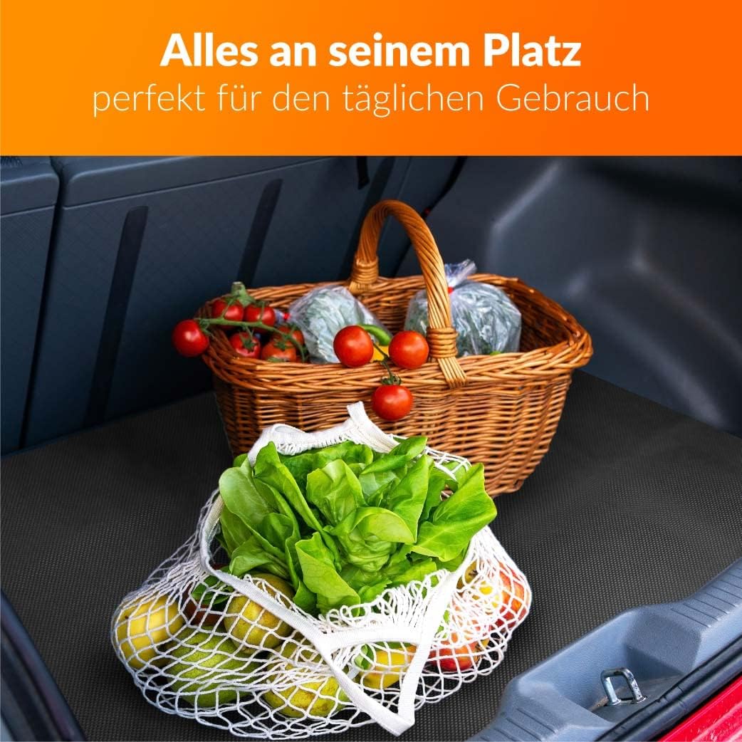 Upgrade4cars wasserdichte Antirutschmatte Universal 120x100cm zuschneidbar rutschfeste Kofferraum Sc
