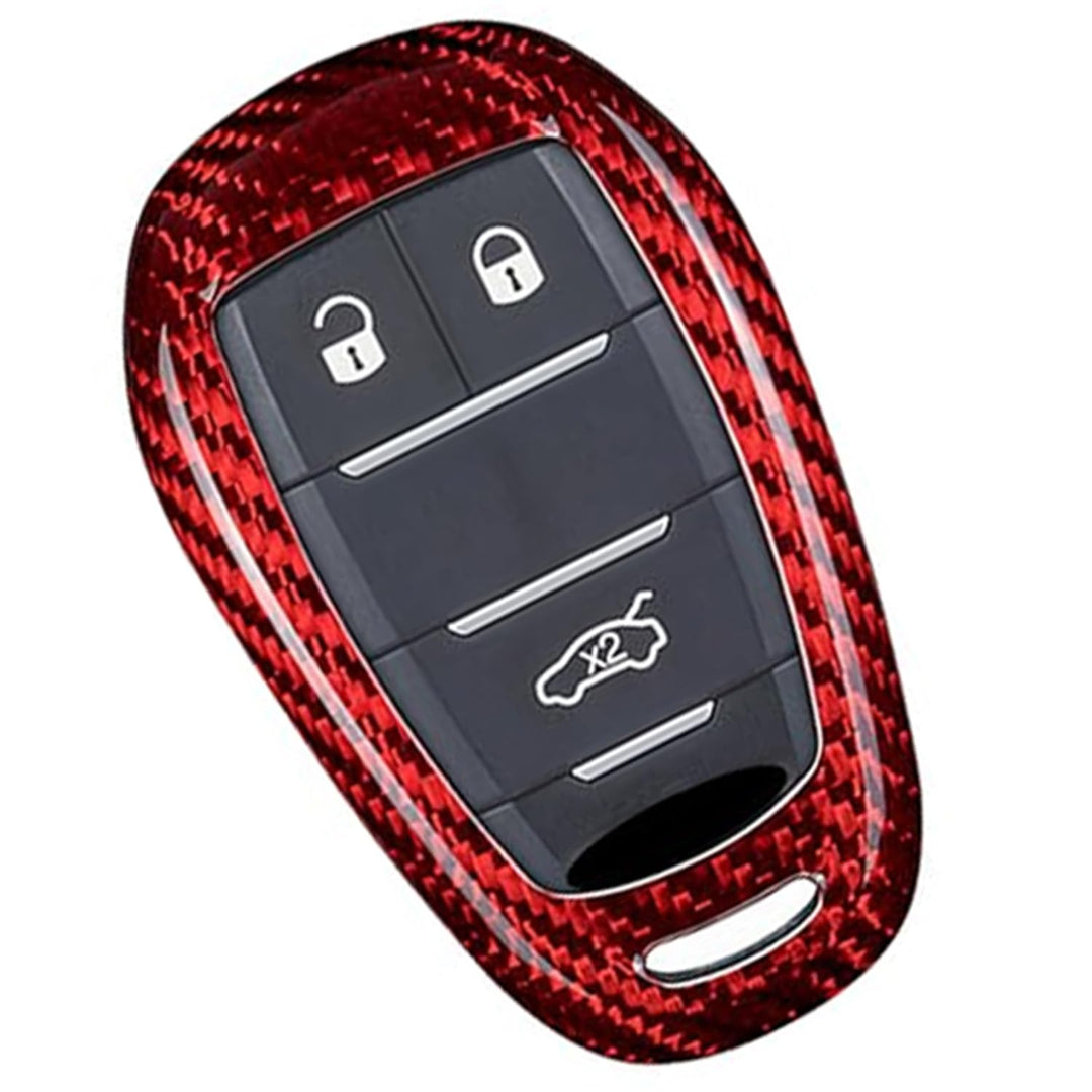 M.JVisun Echte Kohlefaser Abdeckung Fall Schlüsselgehäuse Für Alfa Romeo Giulia Stelvio 4C Spider 20