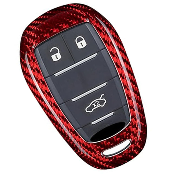 M.JVisun Echte Kohlefaser Abdeckung Fall Schlüsselgehäuse Für Alfa Romeo Giulia Stelvio 4C Spider 20