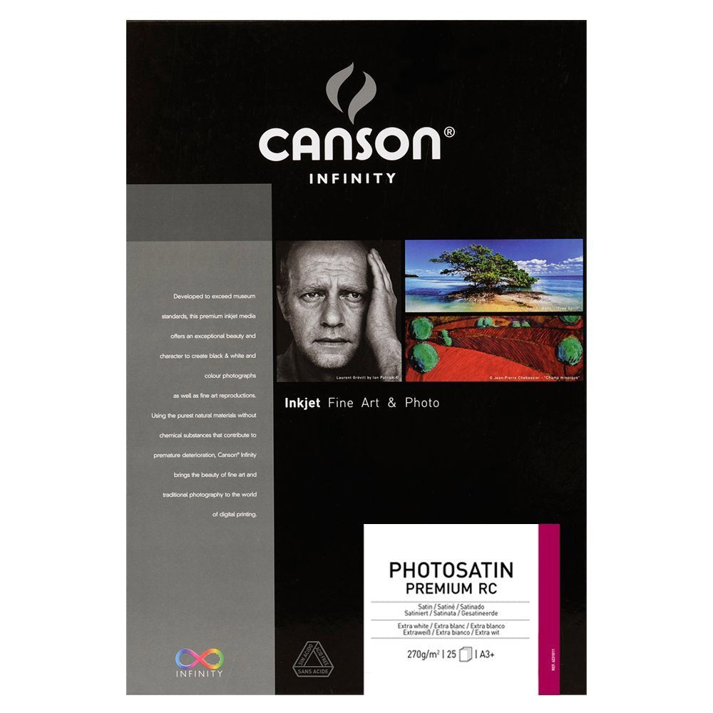 Canson 206231011 Photo Satin Premium RC Box, A3+, A3+