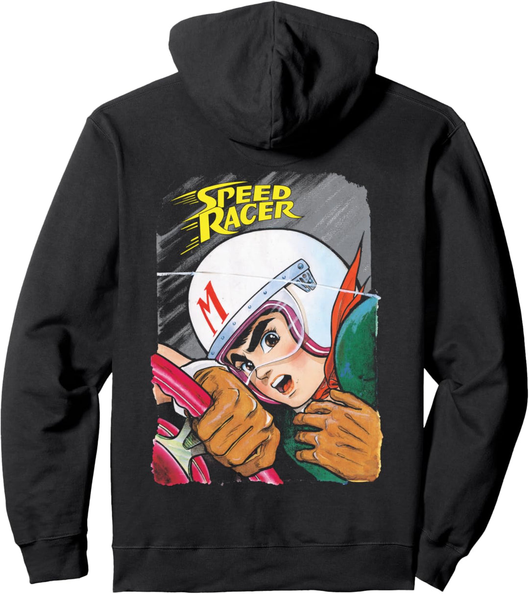 Manga Speed Racer Logo Schliessen Pullover Hoodie