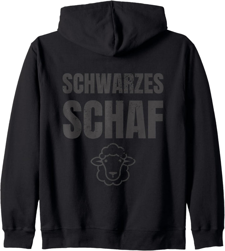 Schwarzes Schaf-Design für schwarze Schafe Kapuzenjacke