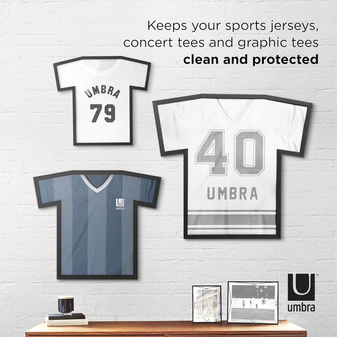 Umbra T-Frame Trikotrahmen - Bilderrahmen für T-Shirts und Fussballtrikots für Erwachsene bis Grösse