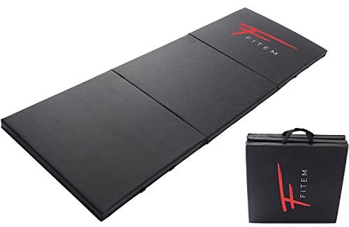 Fitem Fitnessmatten, faltbar, dick, Masse 240 x 120 x 4 cm oder 180 x 60 x 4 cm, mit Transportgriffe