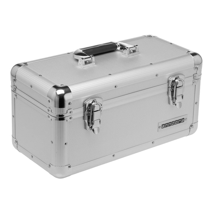 anndora Werkzeugkoffer 13 L Transportbox Werkzeugkasten Werkzeugbox - silber M - Silber, M - Silber