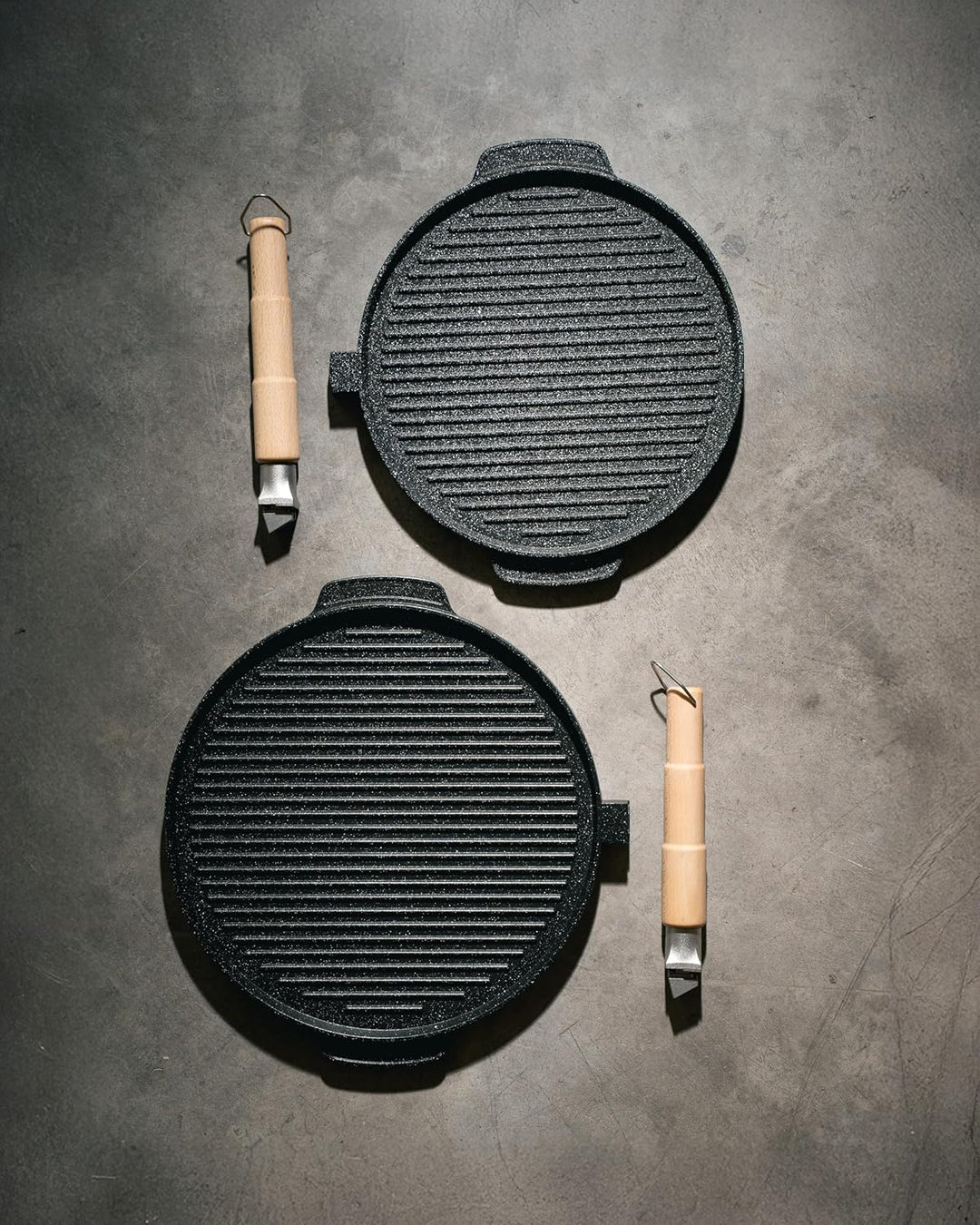 3-in-1-Grill mit Grillpfanne und doppelseitiger Antihaft-Pfanne – patentierter 3-stufiger abnehmbare