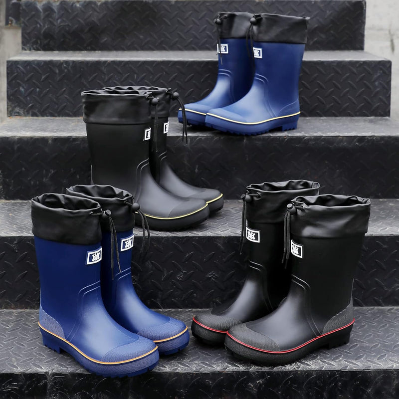 Foinledr Gummistiefel Herren Halbhoch Regenstiefel Gumischtifel Herren Wasserdicht Rain Boots Garten