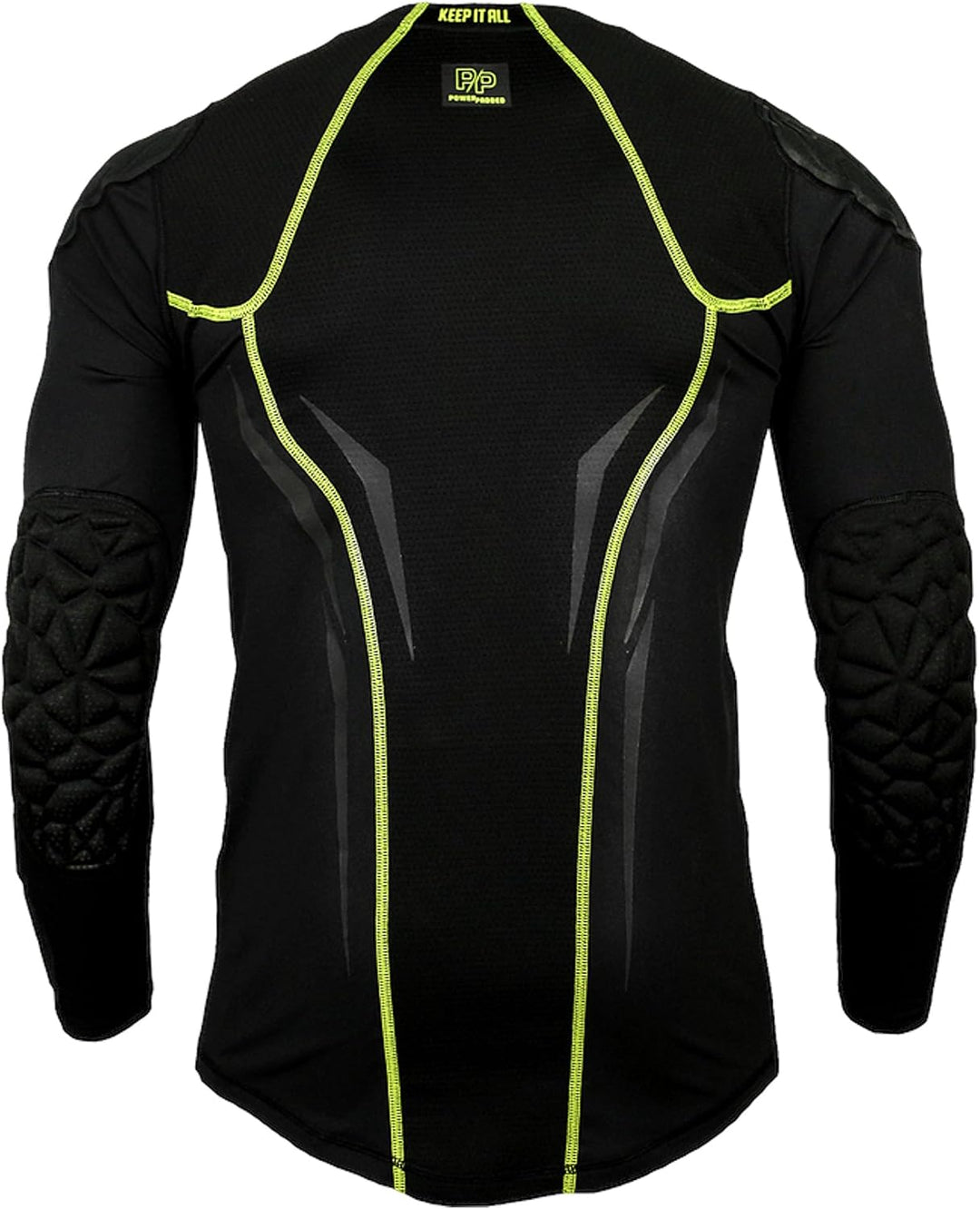 KEEPERsport PowerPadded Longsleeve Underwear Shirt Herren S Schwarz/Gelb, S Schwarz/Gelb