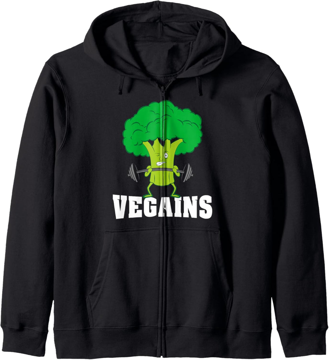 Veganes Fitnesstraining Gym lustiges Geschenk für Vegetarier Kapuzenjacke