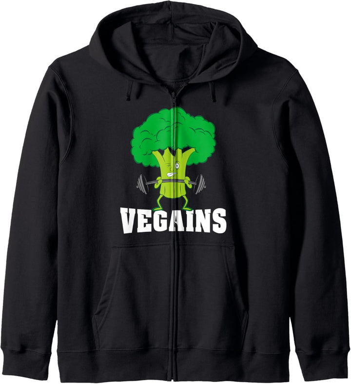 Veganes Fitnesstraining Gym lustiges Geschenk für Vegetarier Kapuzenjacke