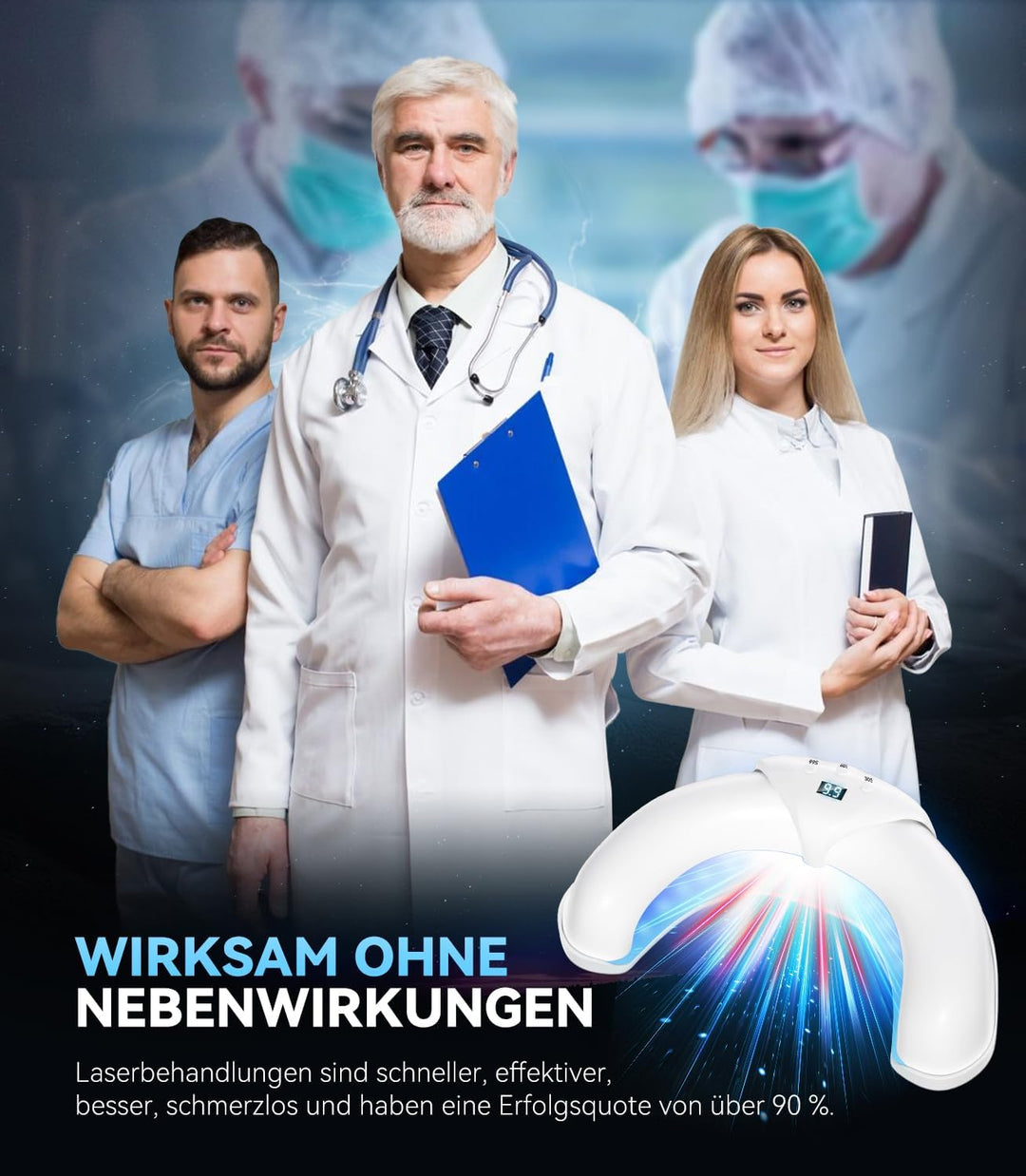 Neues 3.0 Upgrade Nagelpil Laser Gerät【7 Tage Schnell Wirkende】【mit Zeitanzeige - Nagelpil Lasergerä