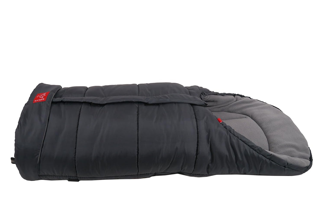 Kaiser Iglu Thermo Fleece Fusssack, anthrazit hellgrau, 1 Stück (1er Pack), Anthrazit Hellgrau
