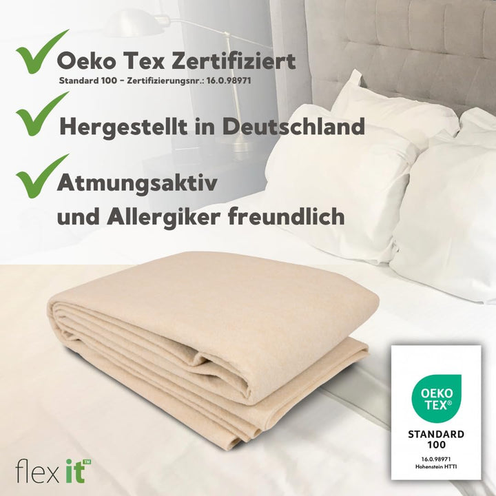 Flex it - flexTopp 100x200 cm Antirutschmatte für Bett Matratzen Befestigung Topper Matratze Lattenr