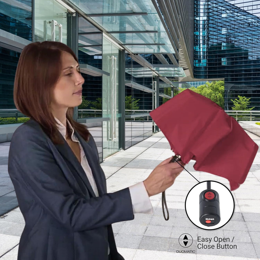 Knirps Taschenschirm U.200 Ultra Light Duomatic Vision Bordeaux, Bordeaux