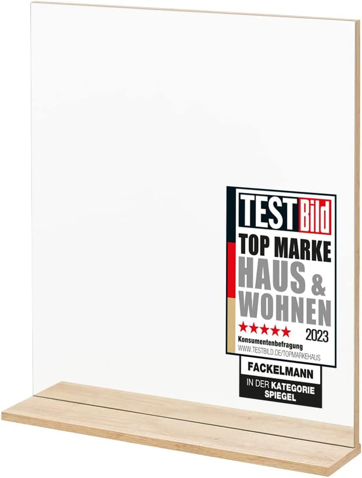 FACKELMANN Spiegelelement Finn/Badspiegel mit Ablage/Masse (B x H x T): ca. 60 x 69,5 x 13,5 cm/hoch