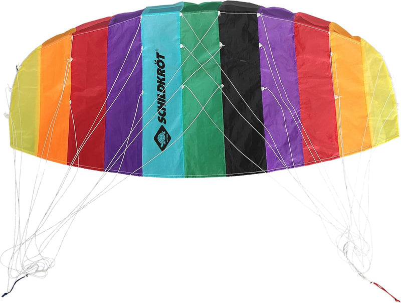 Schildkröt Dual Line Sport Kite, Zweileiner Lenkmatte, inkl. 25 kp Polyesterschnüre, 2x25m auf Winde