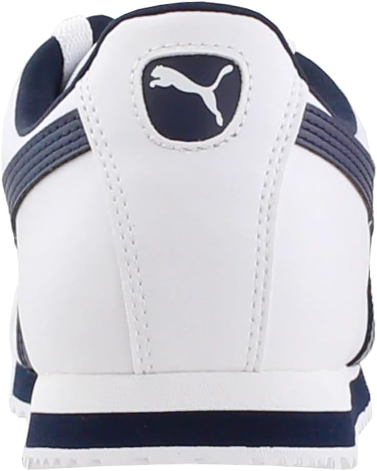 PUMA Herren Roma Basic Sneaker 43 EU Weiss New Navy, 43 EU Weiss New Navy