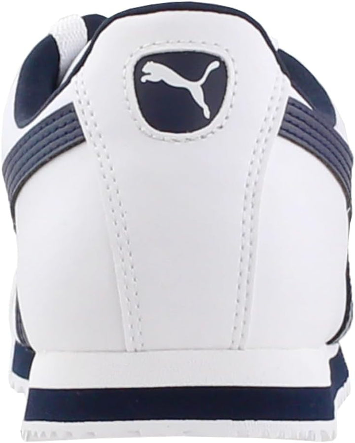 PUMA Herren Roma Basic Sneaker 43 EU Weiss New Navy, 43 EU Weiss New Navy