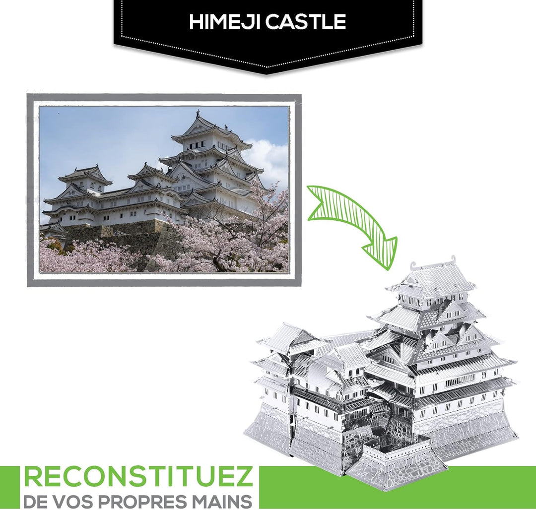Fascinations MMS055 - Metal Earth 502576 - Himeji Castle, lasergeschnittener 3D-Konstruktionsbausatz