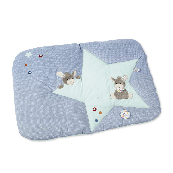 Sterntaler Krabbeldecke Esel Emmi, Alter: ab 0 Monate, Grösse: 130 x 95 cm, Hellblau/Mehrfarbig Sing