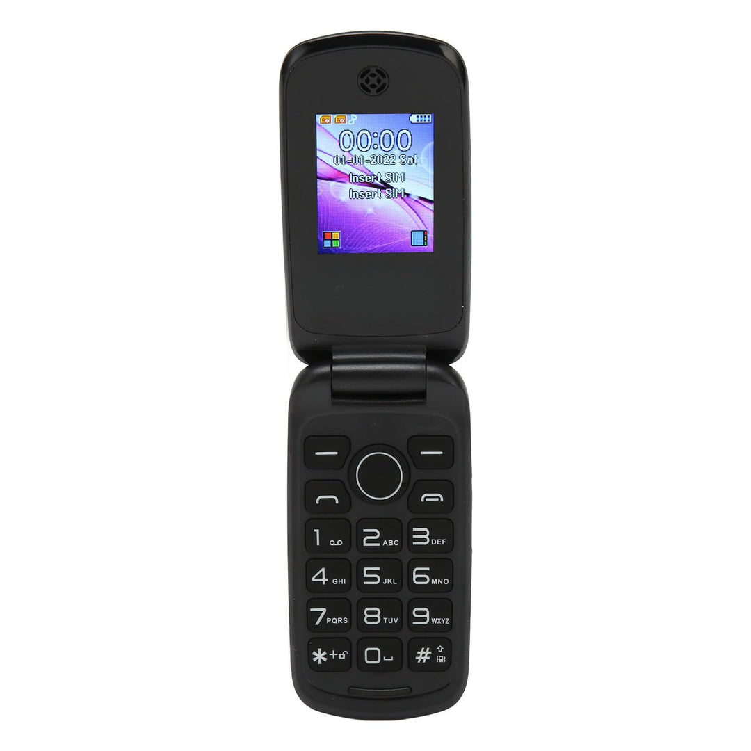 Klapptelefon für Senioren, Entsperrt, 3G-LTE-Dual-SIM-Telefon mit Grossen Tasten, Leistungsstarkem L