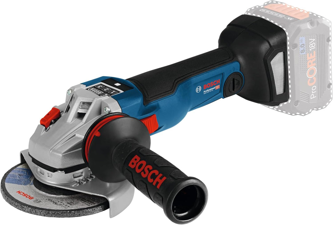 Bosch Professional 18V System Akku Winkelschleifer GWS 18V-10 SC (Leerlaufdrehzahl: 4.500 - 9.000 mi