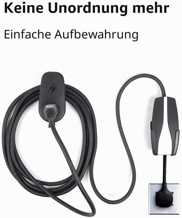 WANGCL EV Ladekabel Halter Typ 2 Ladekabel Organizer Fit für Wallbox Tesla Model 3 Modell Y X S