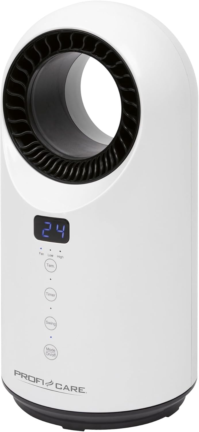 ProfiCare® 2in1 Keramik-Heizlüfter und Tischventilator | 15-35 °C einstellbar | kühlen | Ventilator