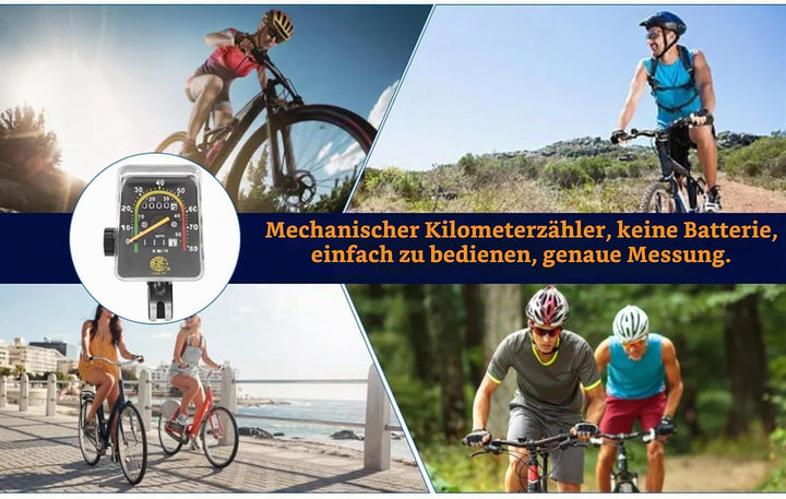 SUNGOOYUE Fahrrad Kilometerzähler Wasserdichter mechanischer Fahrrad Computer Tachometer