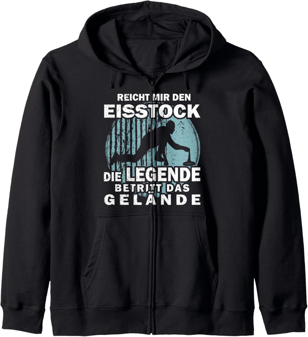 Reicht mir den Eisstock Stockschützen Kapuzenjacke
