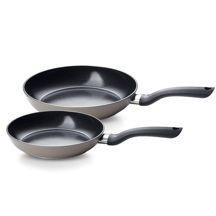 Fissler Essential/Keramik-Pfannen Set 24 cm & 28 cm – hergestellt ohne PFAS/PTFE – nachhaltige besch