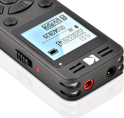 KODAK Hohe Intensität VRC350 digitaler Voice Recorder | Sprachgesteuertes wiederaufladbares Mini Dik