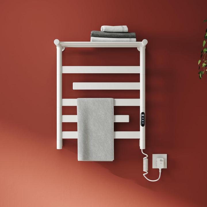 SONNI Elektrischer Handtuchhalter mit Beheizter Ablage 660x550mm, 140W Badheizkörper Elektrisch, Tuy