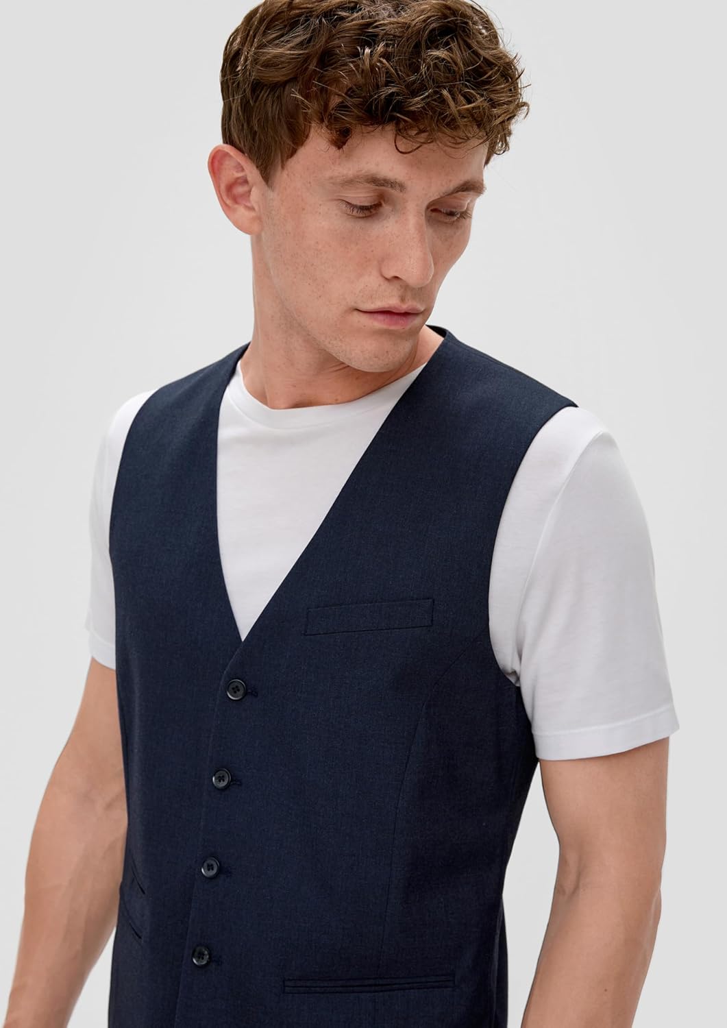 s.Oliver Herren Weste 46 Blau, 46 Blau