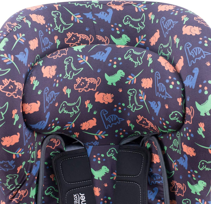 JYOKO Kids Bezug kompatibel mit Romer Britax Max Way Plus (Happy Dino), Happy Dino