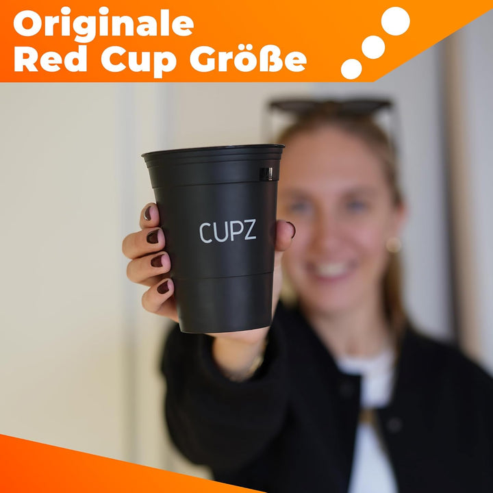 CUPZ - ESTD. 2022 - Becher Set 22 Hartplastikbecher - Wiederverwendbar und Spülmaschinenfest - Perfe