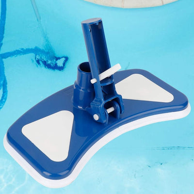 Gewichteter Pool-Vakuumkopf mit Unteren Nylonbürsten für Schwimmbäder, Gebogener Blau-weisser Saug-V