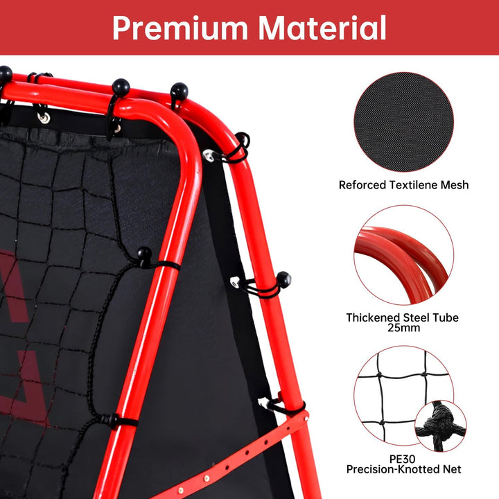 Rebounder für Fussball Kinder Rebounder Netz Volleyball Rebounder Netz Verstellbar Trainingsnetz Fus