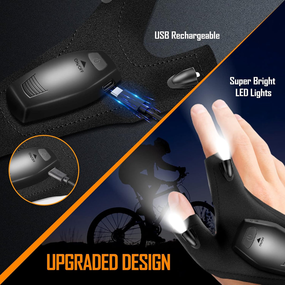 KEZKALS Geschenke für Männer, Geschenk für ihn/sie Valentinstag, Angelzubehör LED Angeln Handschuhe,