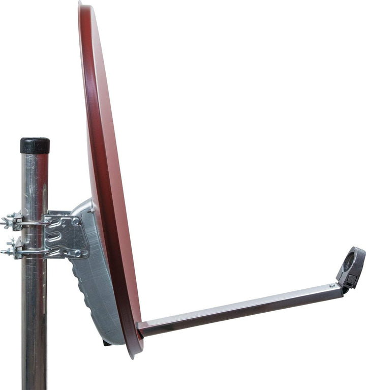 Schwaiger SPI621.2 Aluminium SAT-Spiegel, (Durchmesser 62 cm) Ziegelrot, Ziegelrot