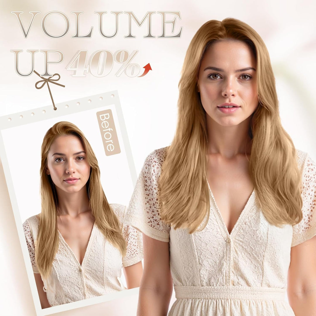 Elailite Echthaar Bonding Extensions 40g Haarverlängerung Keratin U Tip 1g/pcs 35cm 50 Stück #27 Hon