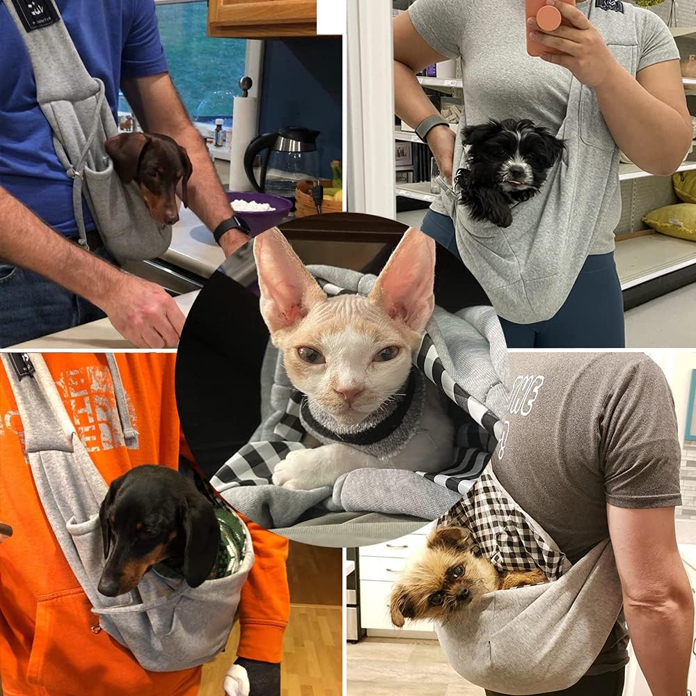 CUBY Tragetücher Hunde Kleine Hunde Katze Sling Pet Tragetuch Single Schulter Pet Bag für Reisen hun