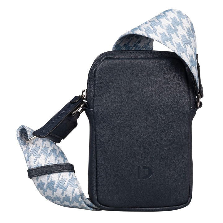 TOM TAILOR Damen Denim Bags Abbie Handytasche Umhängetasche Klein Grau Dark Blue, Dark Blue
